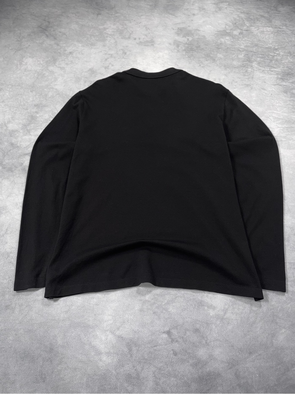 PRADA Milano Men`s Black Luxury Casual Long Sleeve Polo Shirt RRP1200$ - Picture 9 of 12